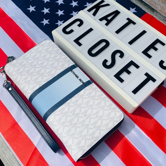 NWOT OMBRE MICHAEL KORS FULL ZIP WALLET HTF - Picture 9 of 12